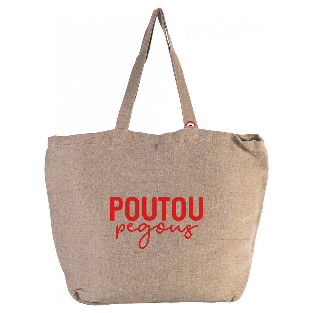 Sac en Jute Poutou Pegous Rouge