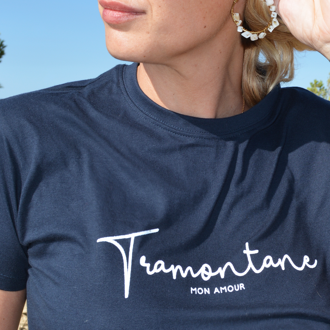 Tee-Shirt Adulte Tramontane Bleu Blanc