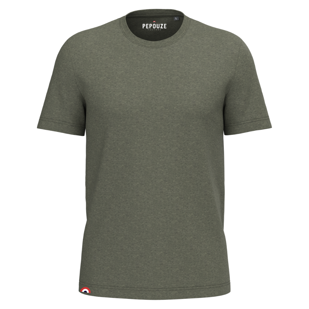 Tee-Shirt Adulte Tu tires ou tu plaques Kaki Blanc