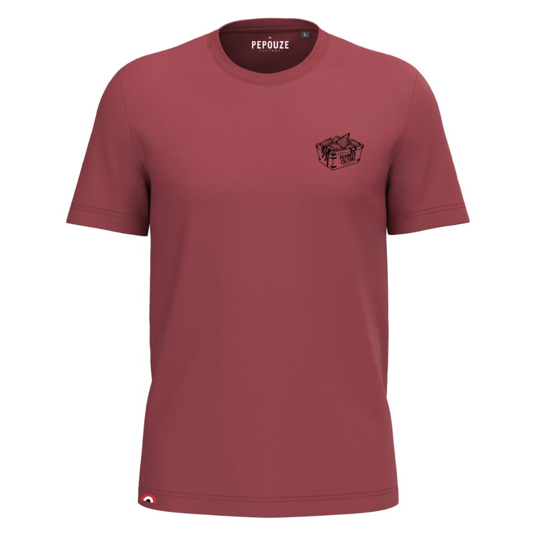 Tee-Shirt Adulte La Perle Terracotta Noir