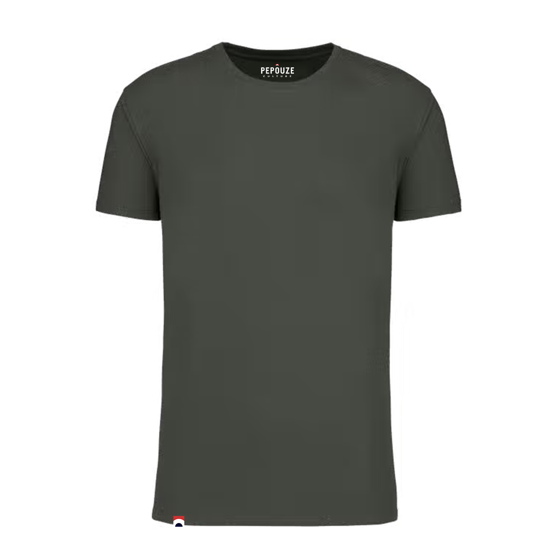 Tee-Shirt Adulte Tu tires ou tu plaques Kaki Blanc