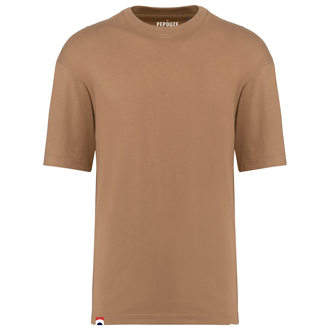 Tee-Shirt Adulte Oversize La KIF Mocha Blanc