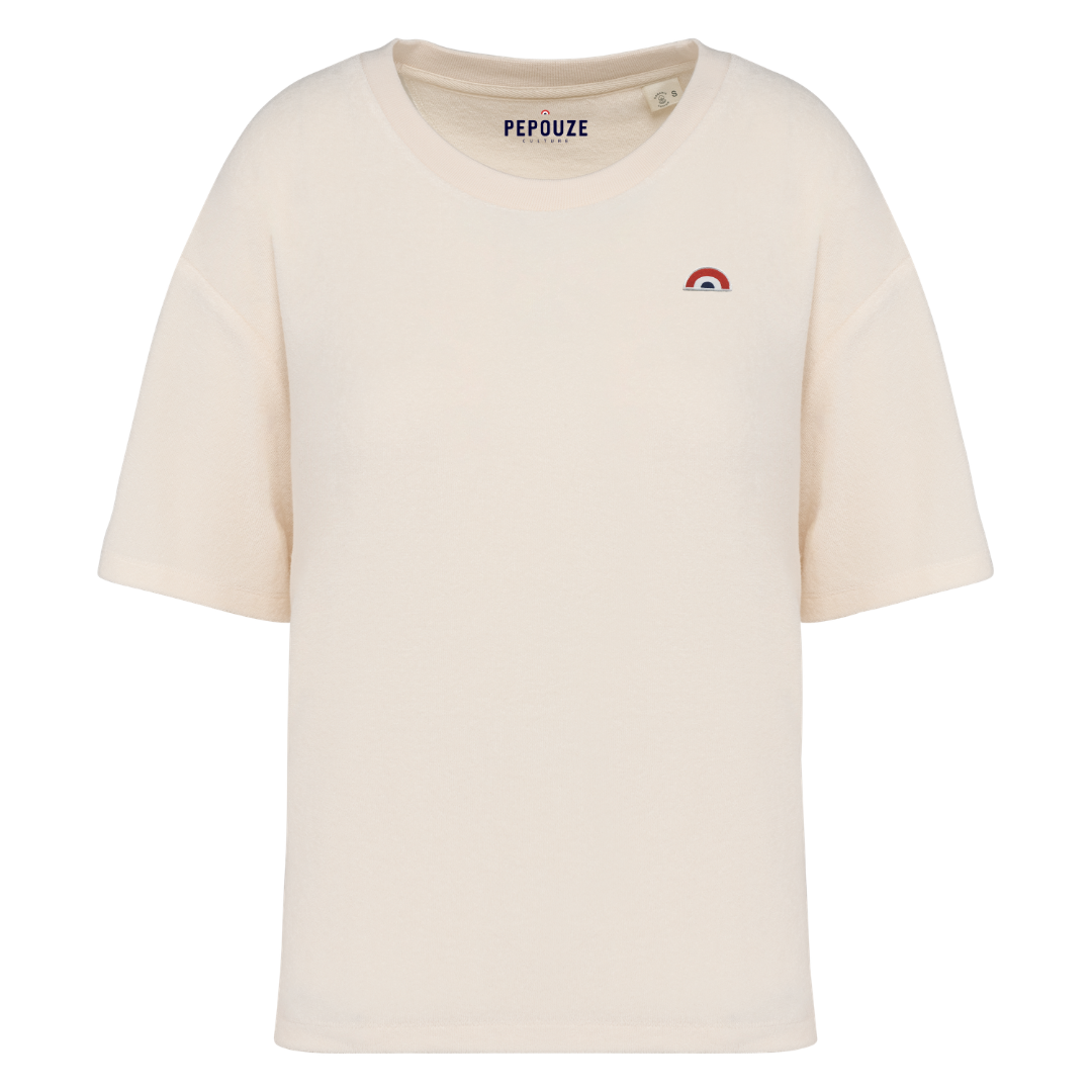 Tee-Shirt Eponge Femme Arc-en-Ciel Ivoire