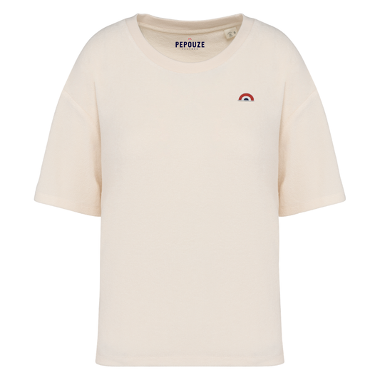 Tee-Shirt Eponge Femme Arc-en-Ciel Ivoire