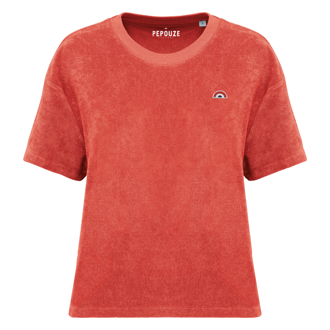 Tee-Shirt Eponge Femme Arc-en-Ciel Paprika