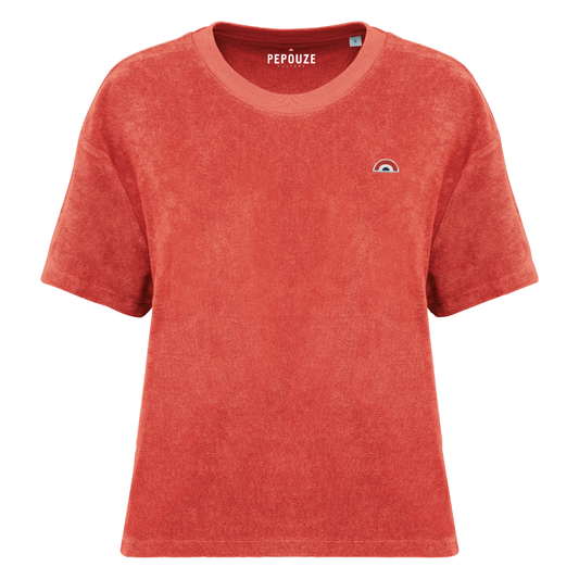 Tee-Shirt Eponge Femme Arc-en-Ciel Paprika