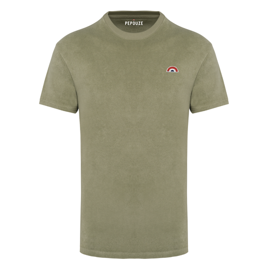Tee-Shirt Eponge Homme Arc-en-Ciel Kaki
