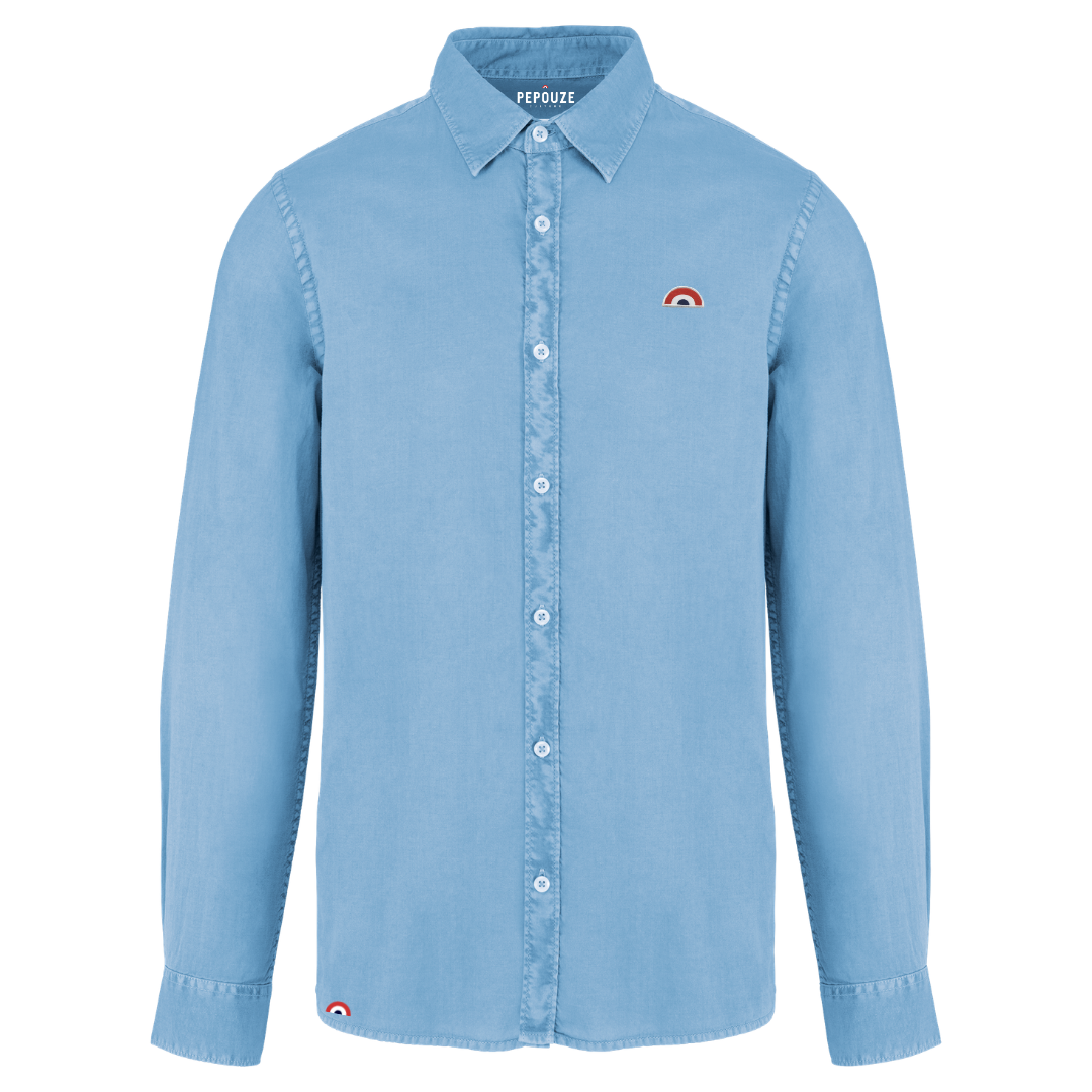 Chemise Homme Arc-en-Ciel Bleu Ciel