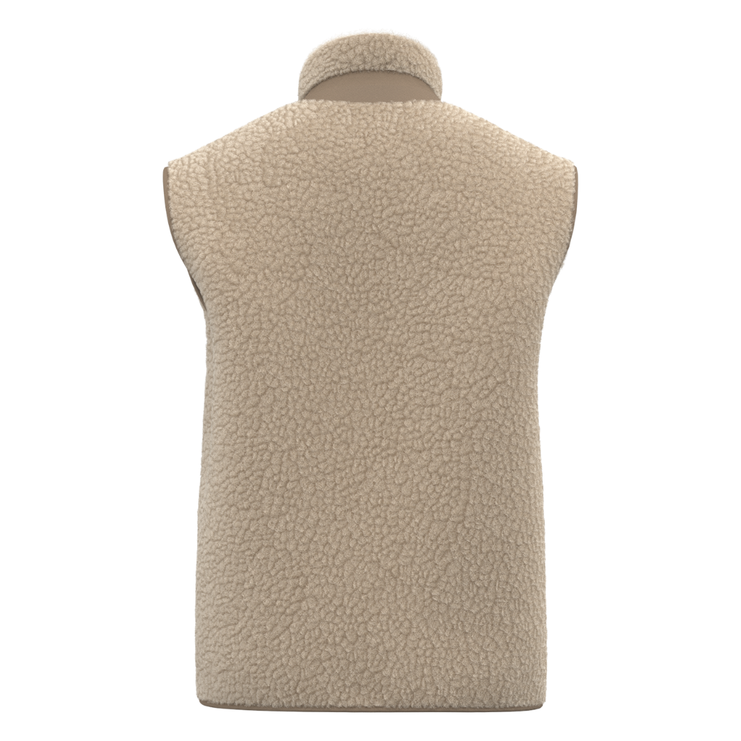 Veste Adulte Sans Manches Sherpa Arc-en-Ciel Ivoire