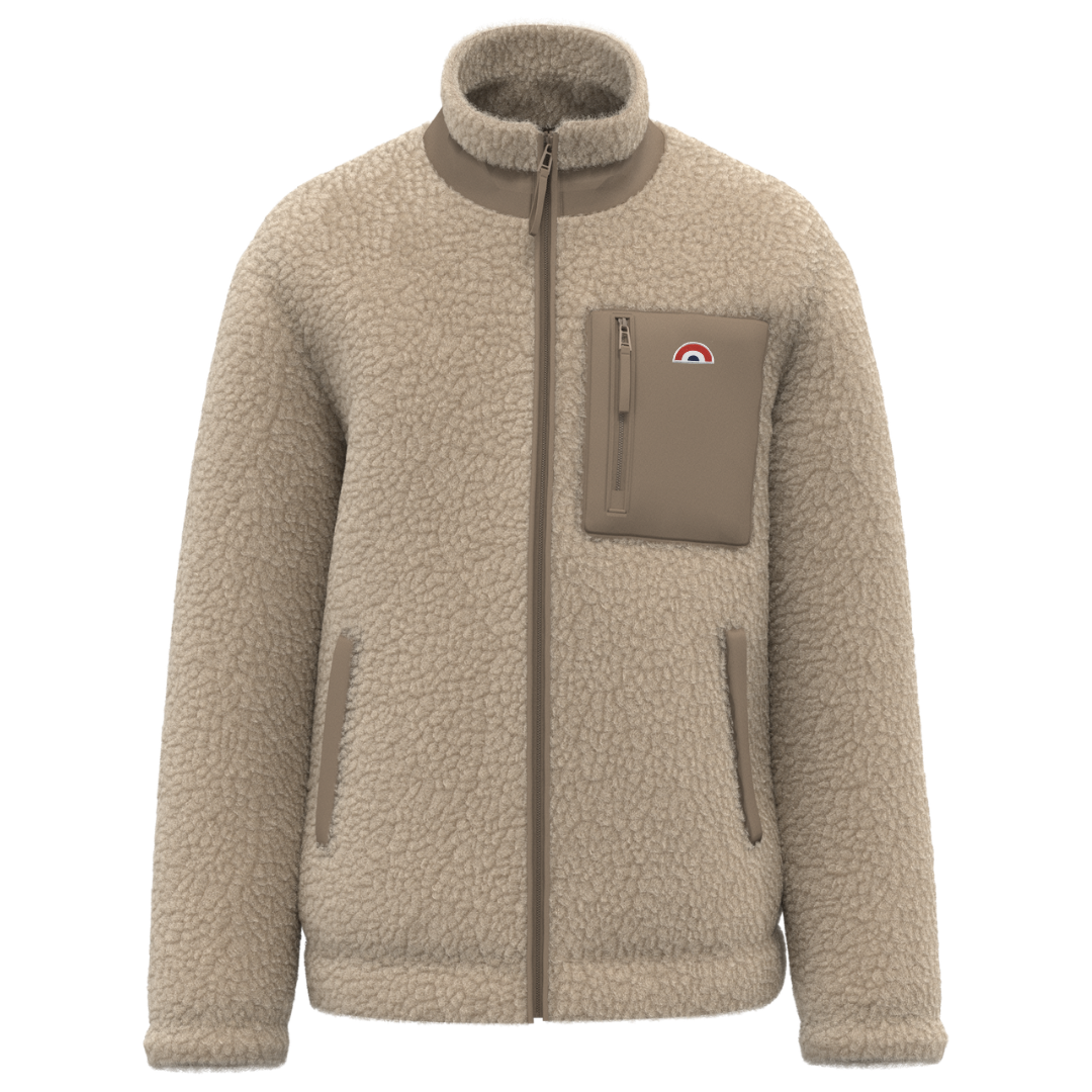 Veste Adulte Sherpa Arc-en-Ciel Ivoire