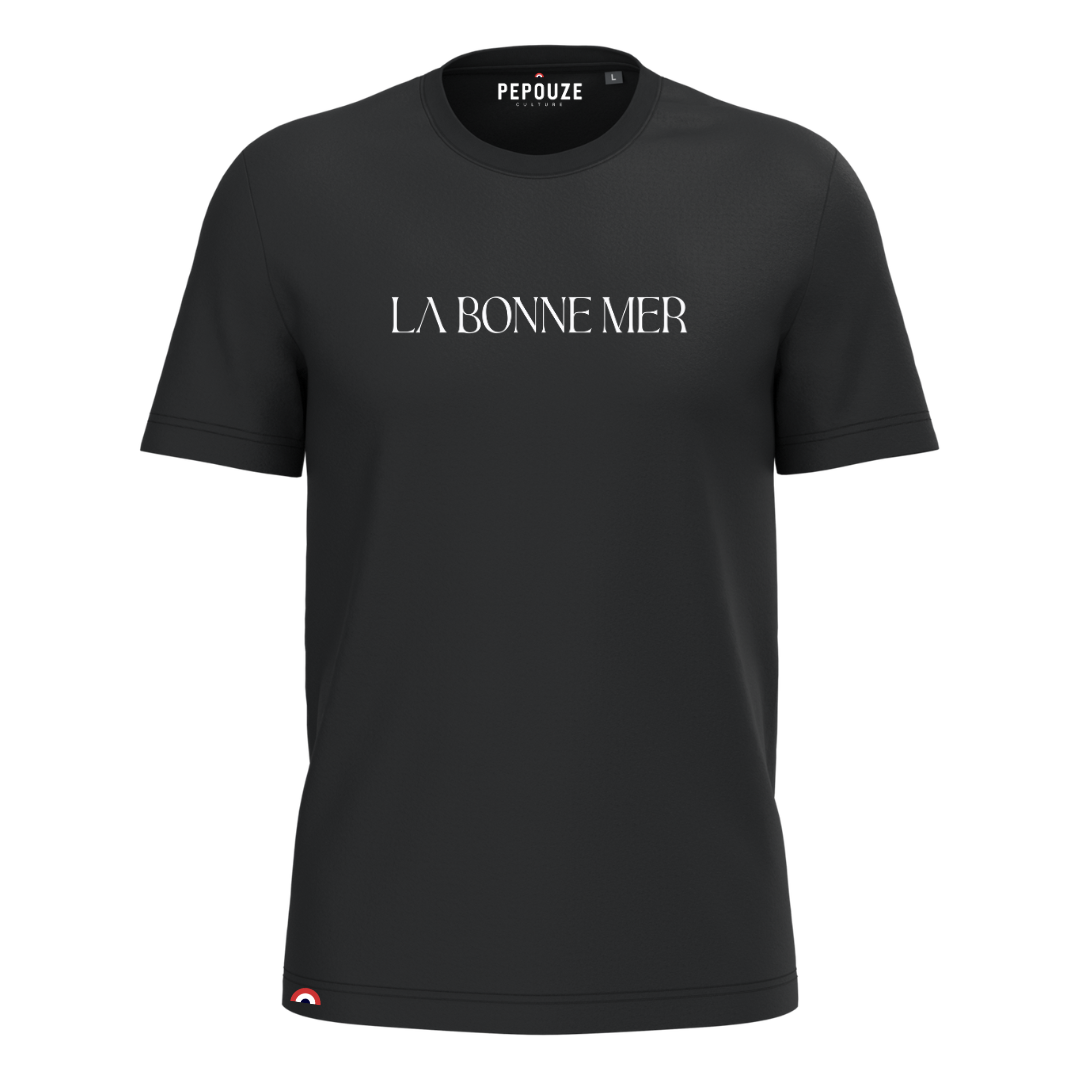 Tee-Shirt Adulte La Bonne Mer Noir Blanc