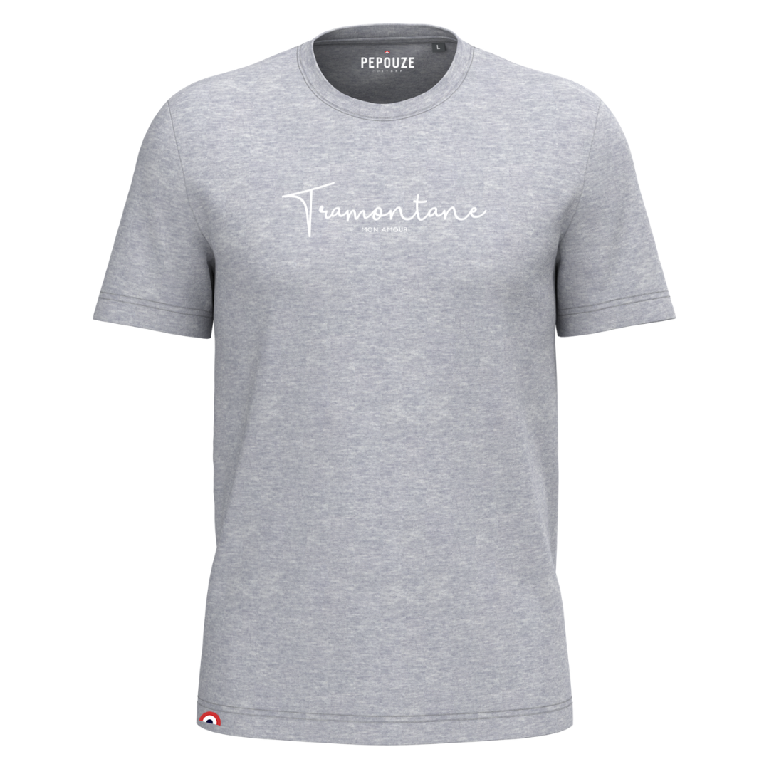 Tee-Shirt Adulte Tramontane Gris Blanc