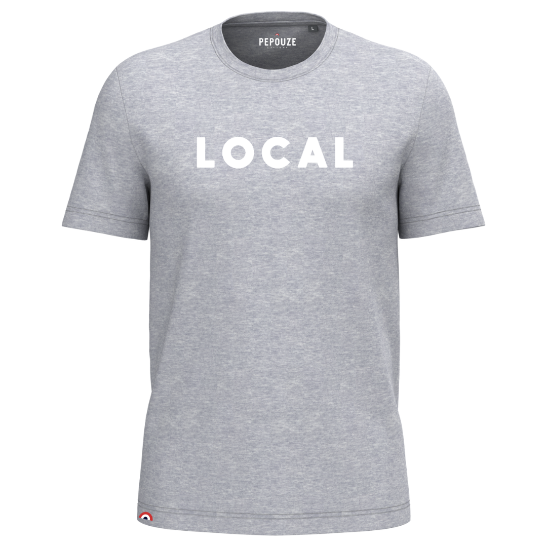 Tee-Shirt Adulte Local Gris Blanc