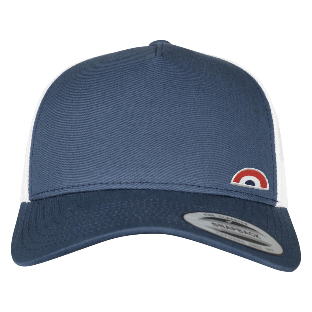 Casquette Trucker Adulte Arc-en-Ciel Bleu Marine Blanc