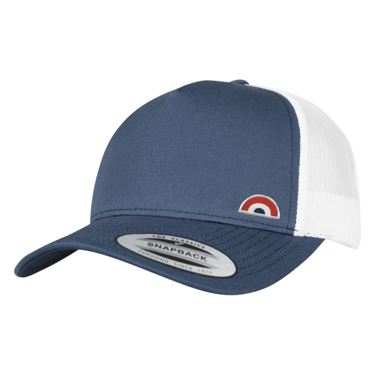 Casquette Trucker Adulte Arc-en-Ciel Bleu Marine Blanc