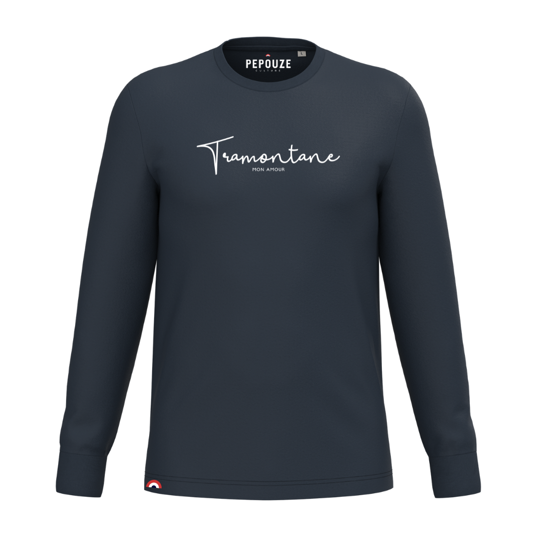 Tee-Shirt Manches Longues Adulte Tramontane Bleu