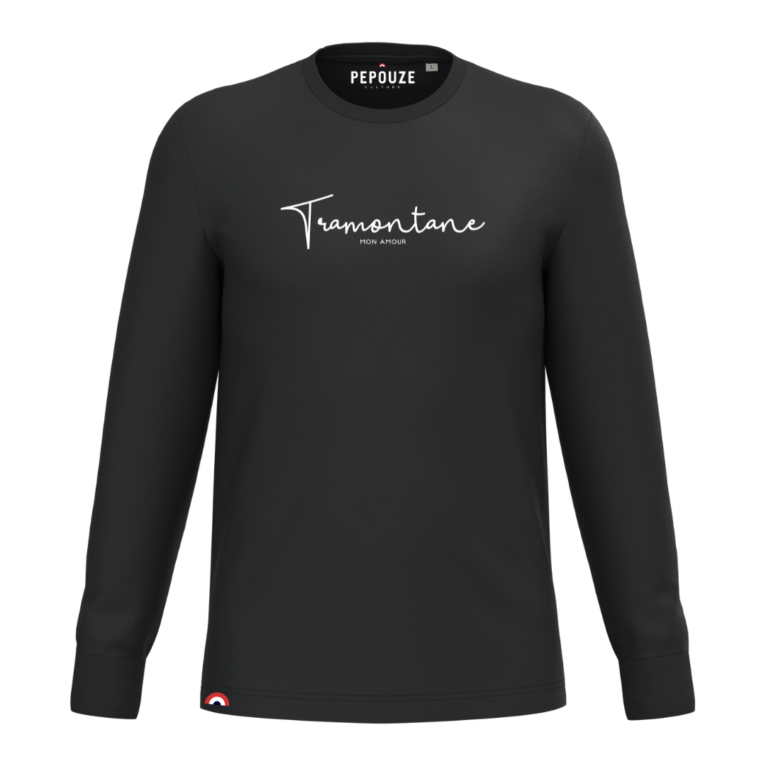 Tee-Shirt Manches Longues Adulte Tramontane Noir