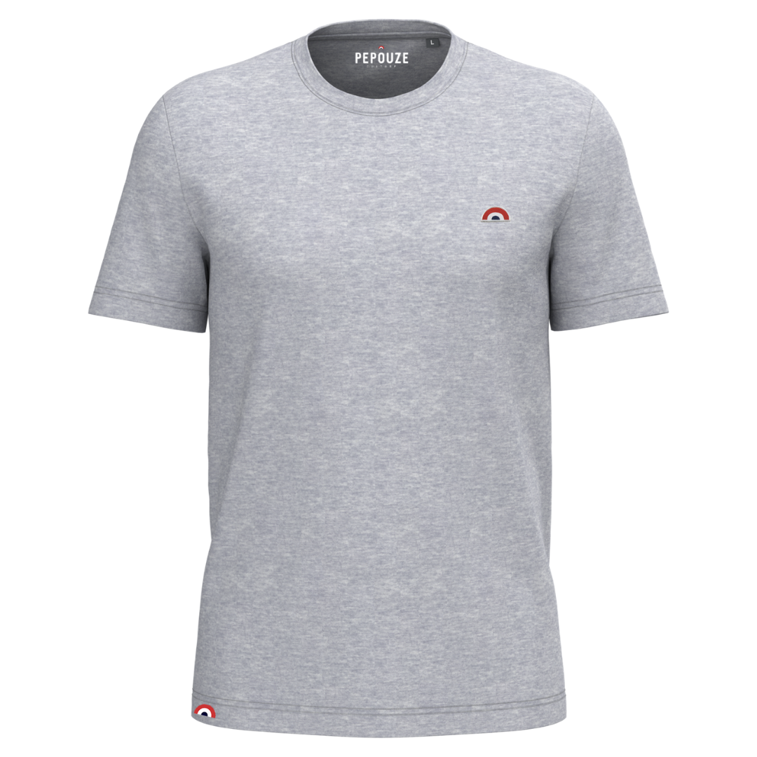 Tee-Shirt Adulte Arc-en-Ciel Gris
