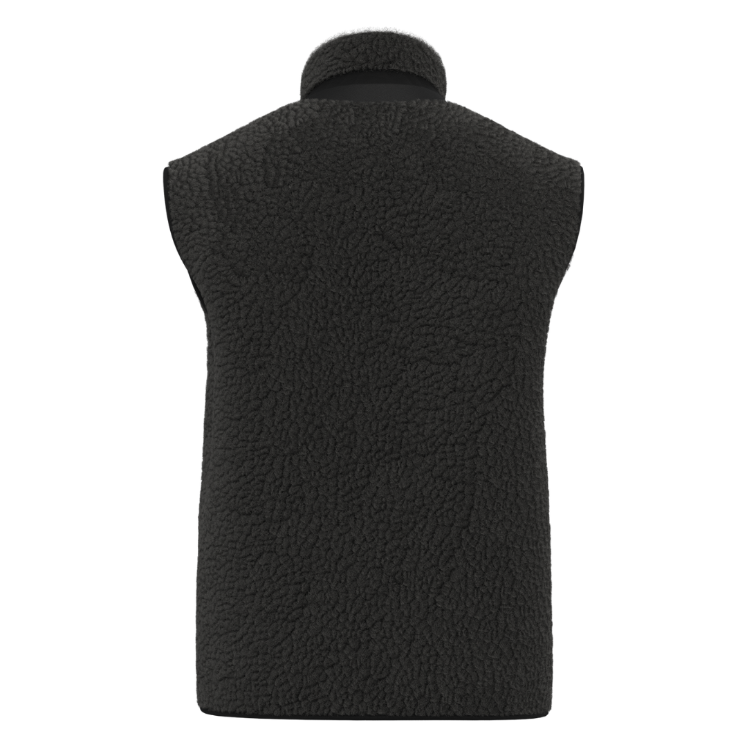 Veste Adulte Sans Manches Sherpa Arc-en-Ciel Noir