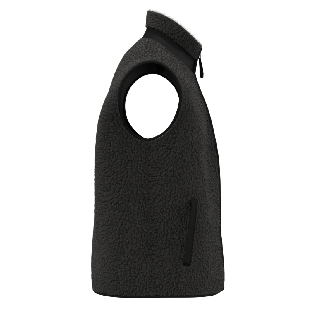 Veste Adulte Sans Manches Sherpa Arc-en-Ciel Noir
