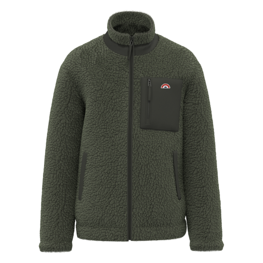 Veste Adulte Sherpa Arc-en-Ciel Kaki