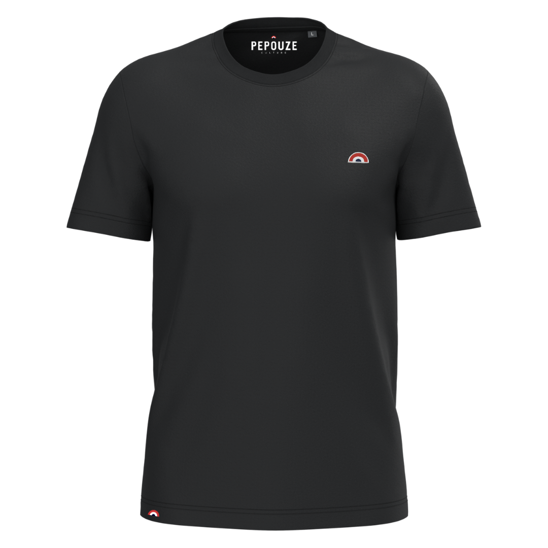 Tee-Shirt Adulte Arc-en-Ciel Noir