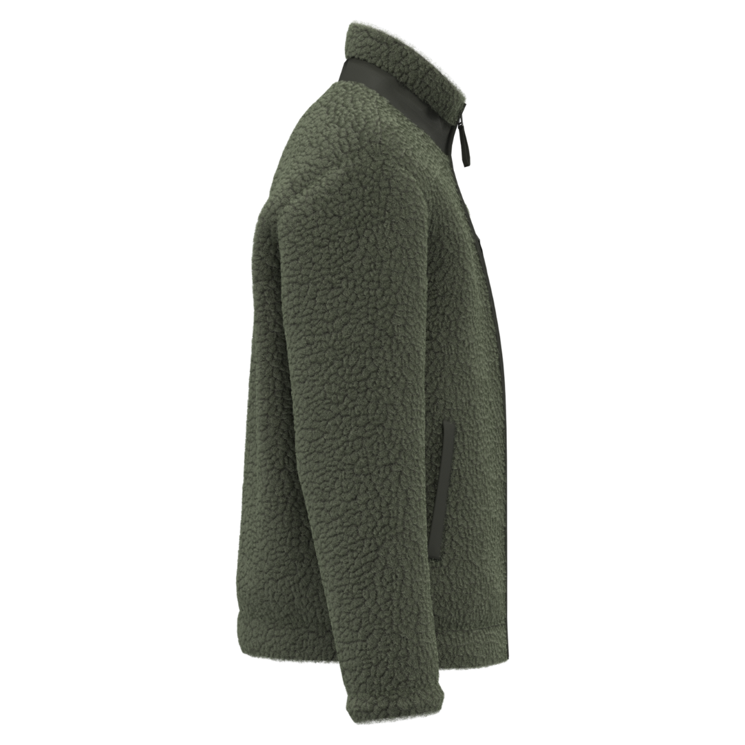 Veste Adulte Sherpa Arc-en-Ciel Kaki