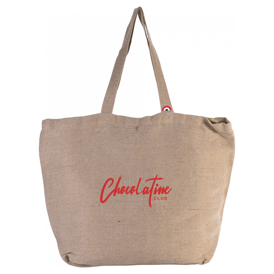 Sac en Jute Chocolatine Club Rouge