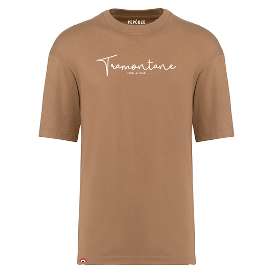 Tee-Shirt Adulte Oversize Tramontane Mocha Blanc