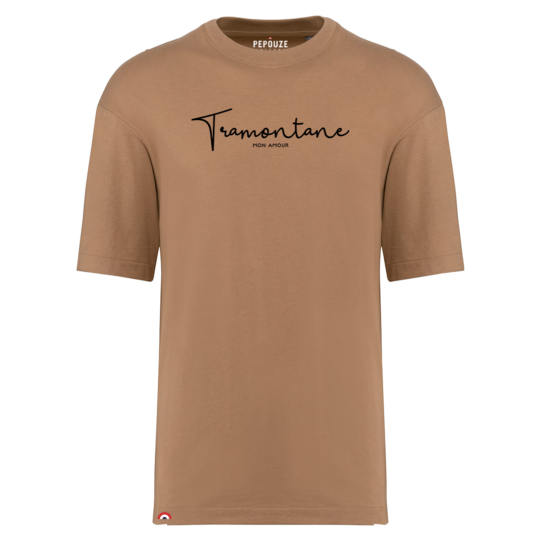 Tee-Shirt Adulte Oversize Tramontane Mocha Noir