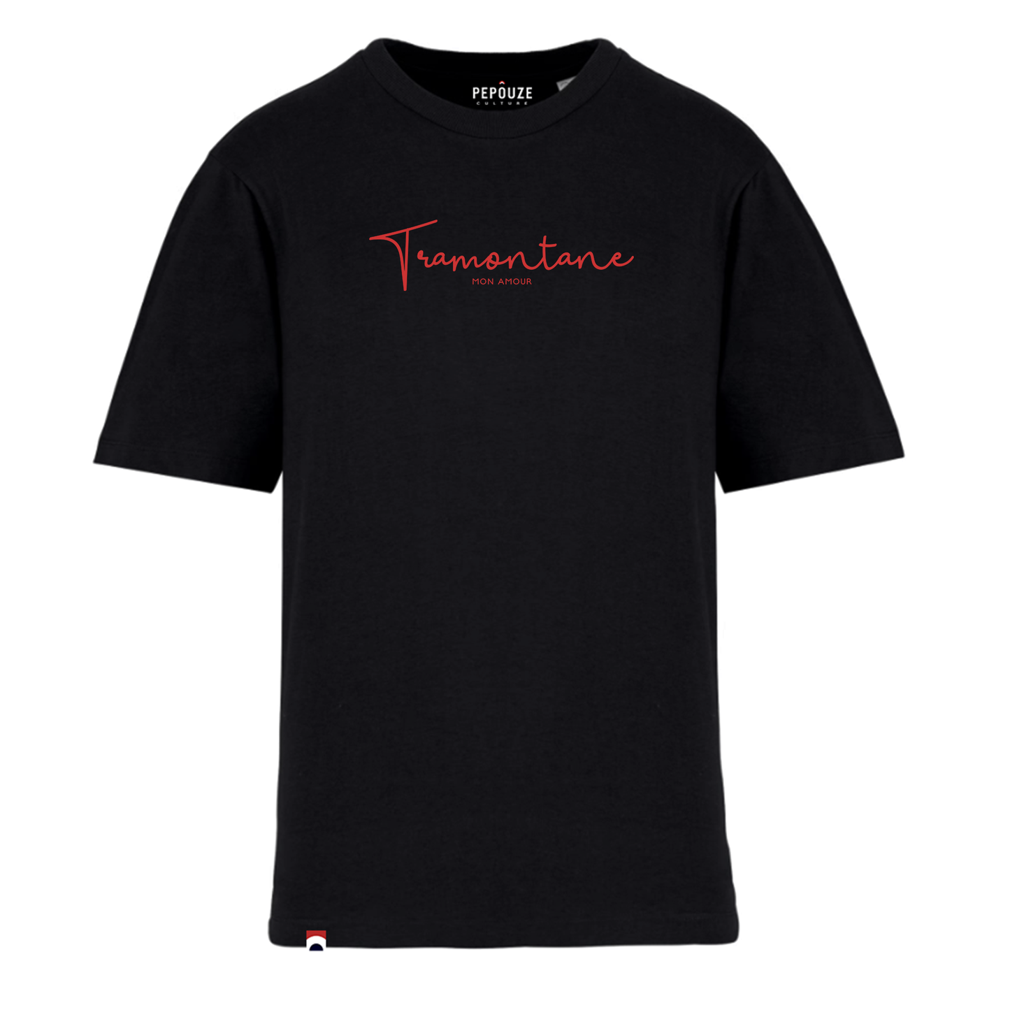 Tee-Shirt Homme Oversize Tramontane Noir Rouge