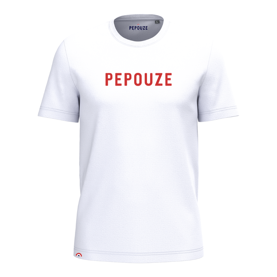 Tee-Shirt Adulte Pepouze Blanc Rouge