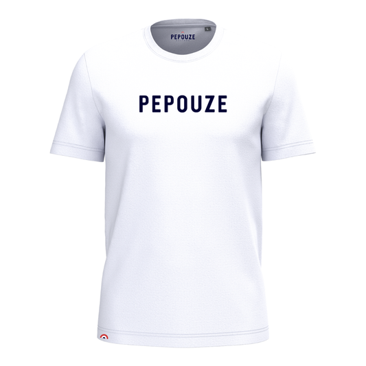 Tee-Shirt Adulte Pepouze Blanc Bleu
