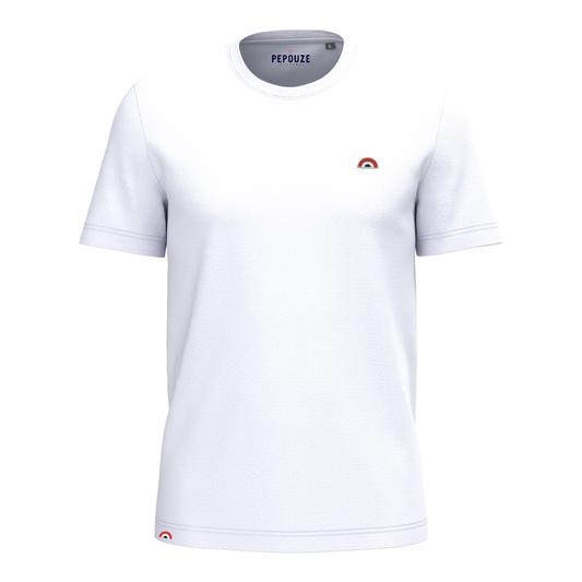 Tee-Shirt Adulte Arc-en-Ciel Blanc