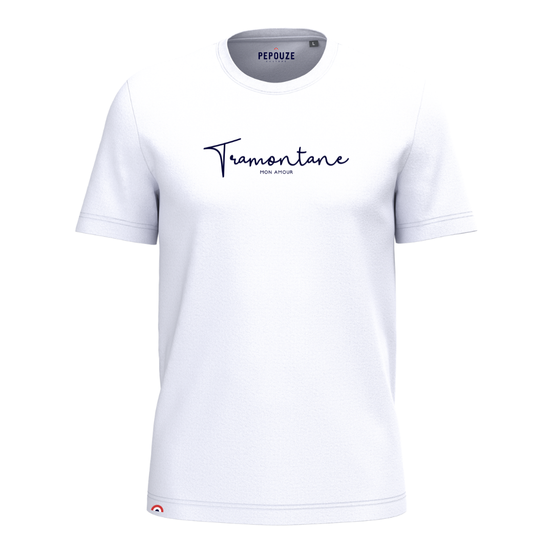 Tee-Shirt Adulte Tramontane Blanc Bleu