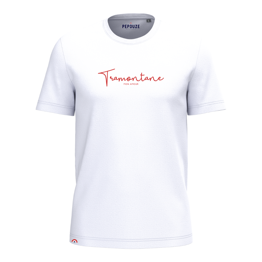 Tee-Shirt Adulte Tramontane Blanc Rouge
