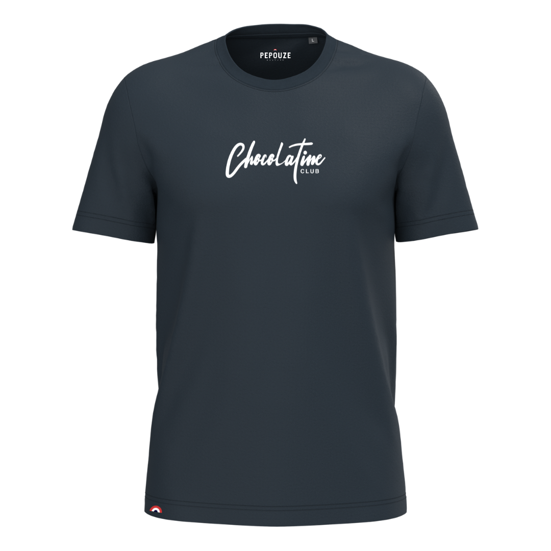 Tee-Shirt Adulte Chocolatine Club Bleu Blanc
