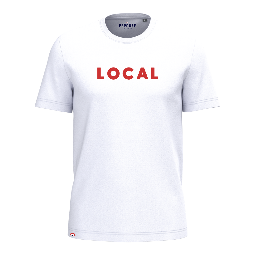 Tee-Shirt Adulte Local Blanc Rouge