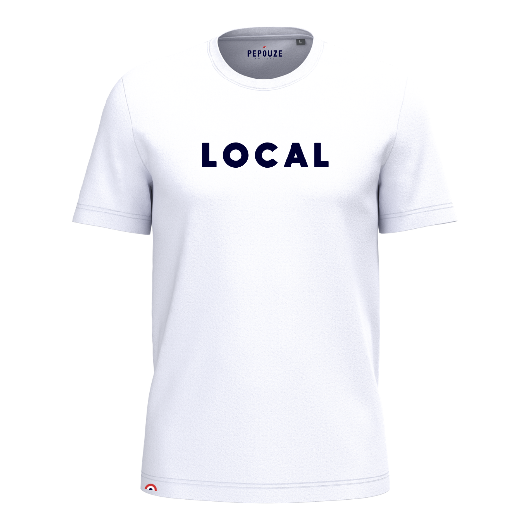 Tee-Shirt Adulte Local Blanc Bleu