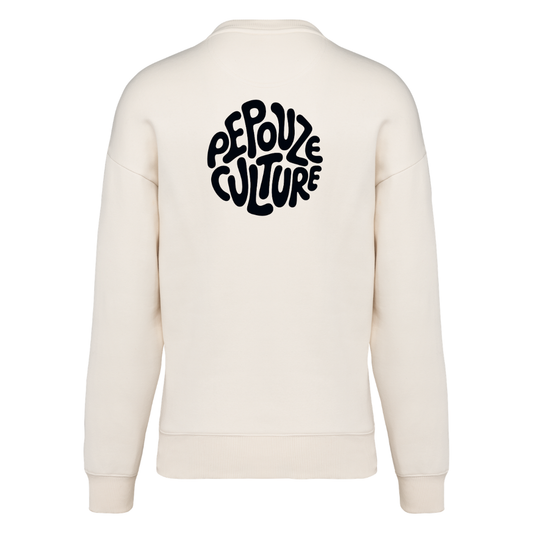 Sweat Adulte Pepouze Culture Ivoire Noir