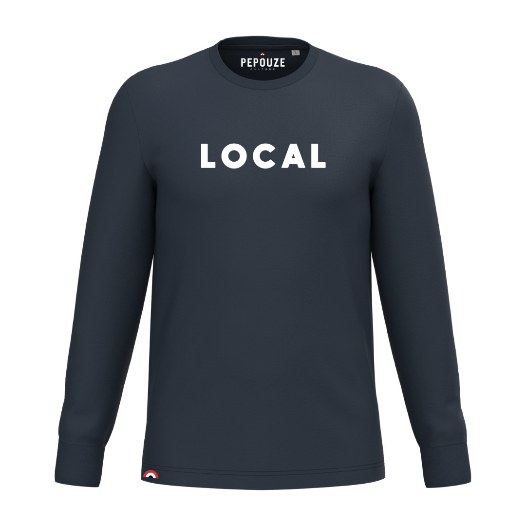 Tee-Shirt Manches Longues Adulte Local Bleu