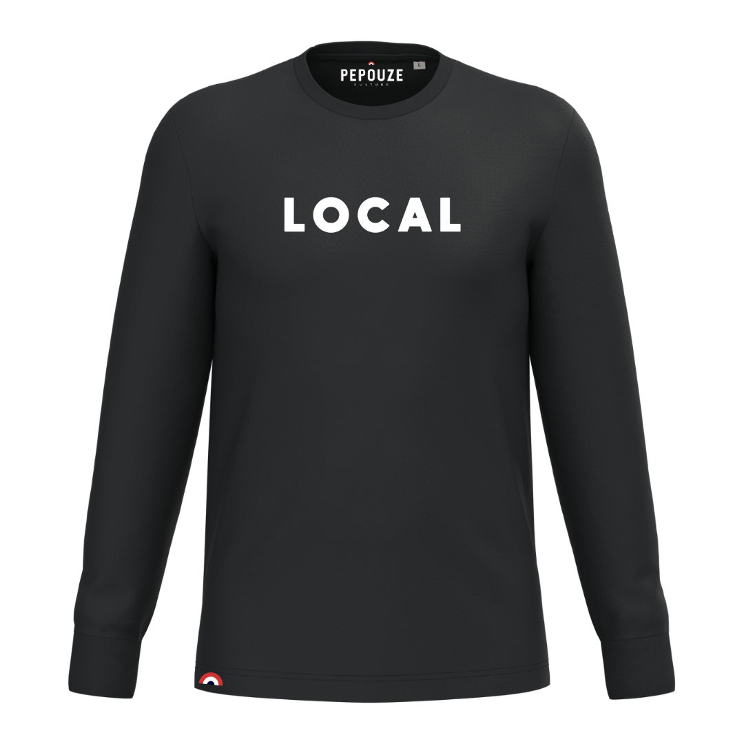 Tee-Shirt Manches Longues Adulte Local Noir
