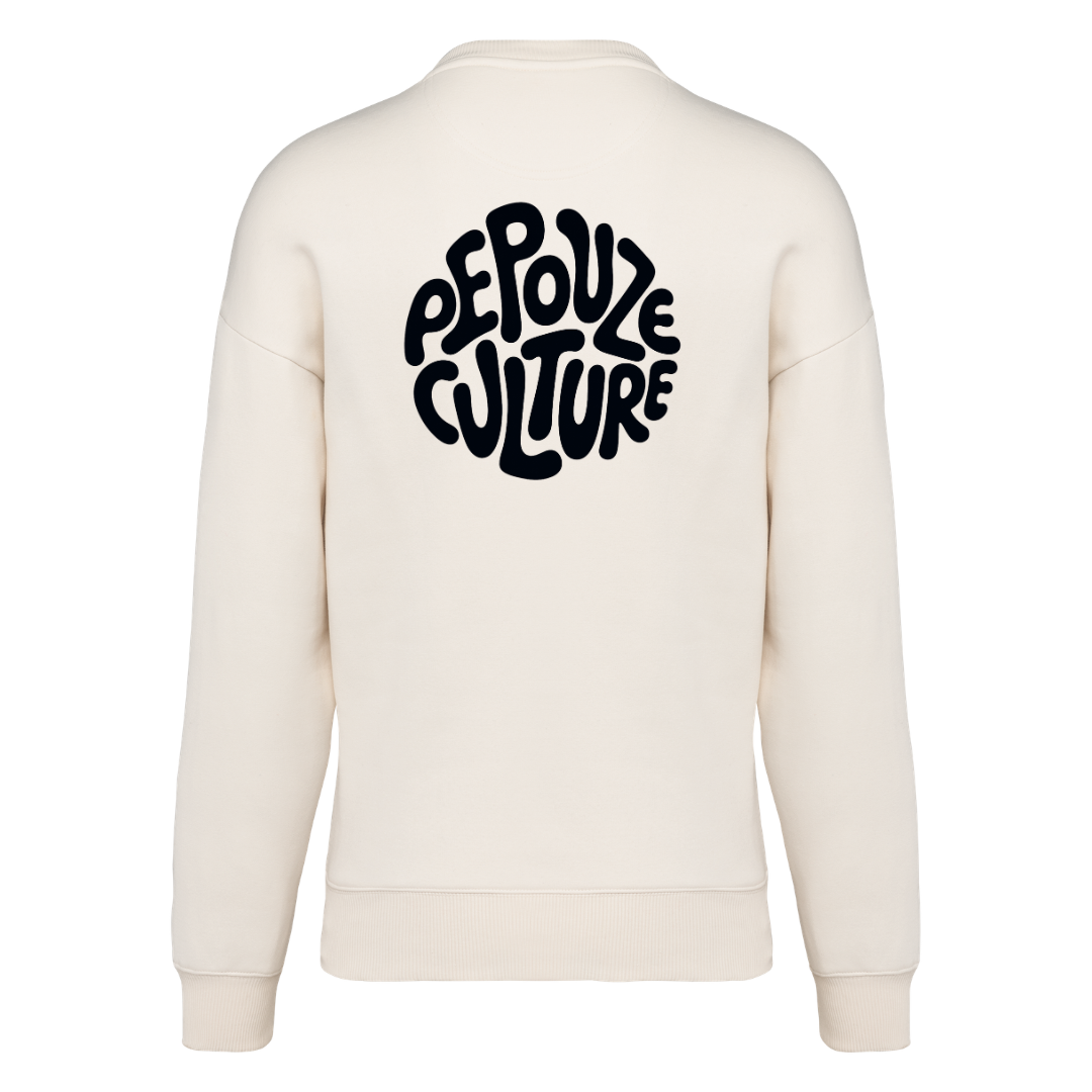 Sweat Adulte Pepouze Culture Ivoire Noir