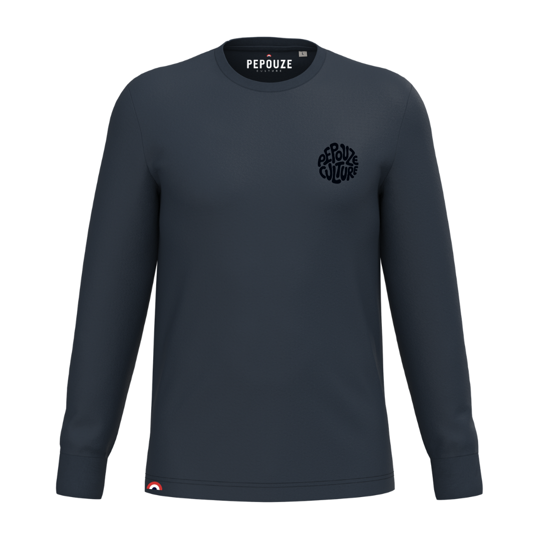 Tee-Shirt Manches Longues Adulte Pepouze Culture Bleu