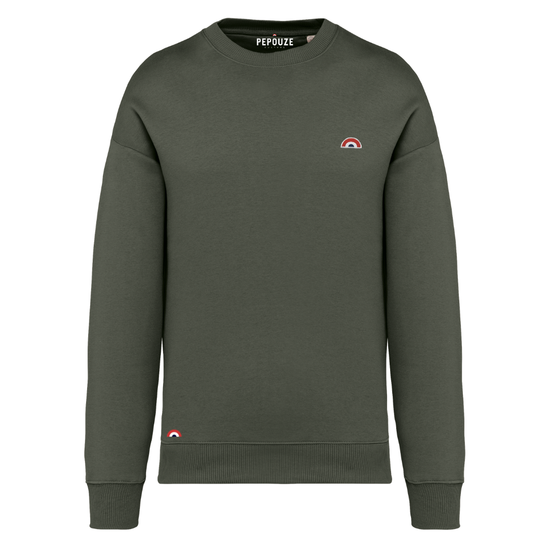 Sweat Adulte Arc-en-Ciel Kaki