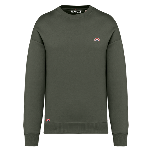 Sweat Adulte Arc-en-Ciel Kaki