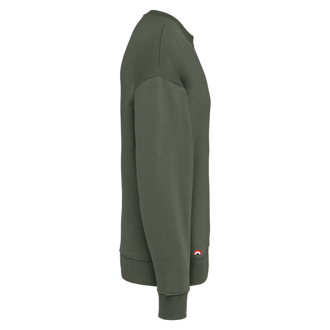 Sweat Adulte Pepouze Culture Kaki Noir