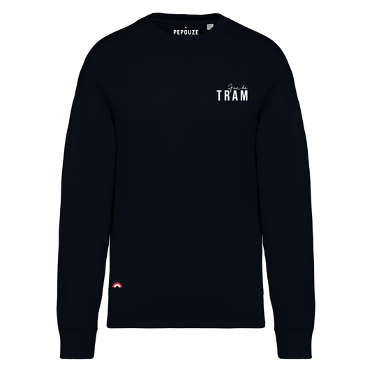 Sweat Adulte Fan de Tram Noir Blanc