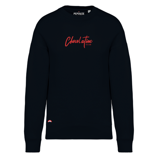 Sweat Adulte Chocolatine Club Noir Rouge