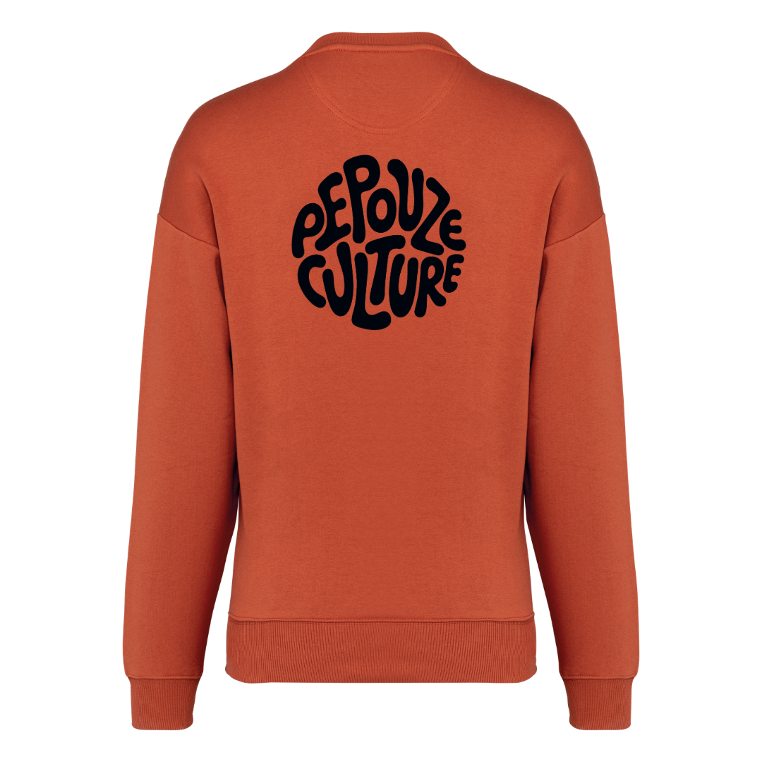 Sweat Adulte Pepouze Culture Bronze Noir